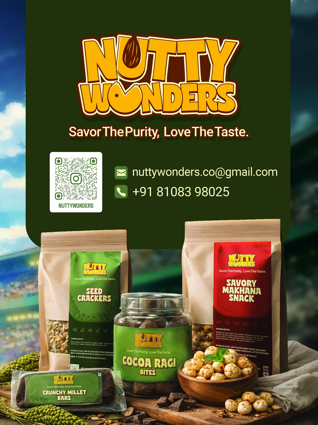 NuttyWonders snack assortment